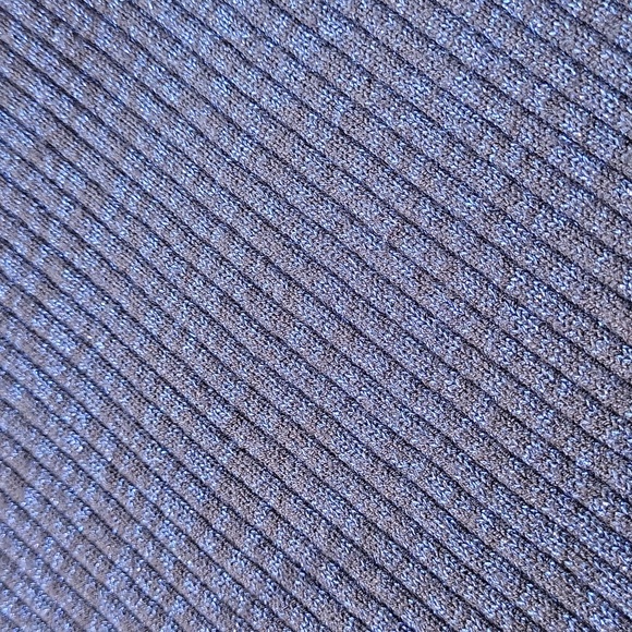 Nordstrom's Open Edit Blue & Black Sparkle Ribbed Sweater Skirt, Small - Picture 8 of 10